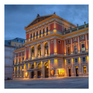 ウインナーMusikverein、ウィーン、オーストリアの大広間 ポスター