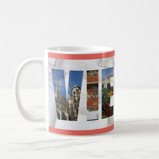ウイーンオーストリアオーストリア都市旅行写真 コーヒーマグカップ (左)