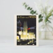 ウイーンオーストリアヴィンテージポスター1937 ポストカード (スタンド正面)