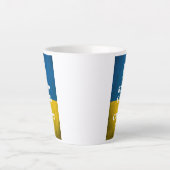ウイ保ランのエンブレムトライデント カフェラテマグ (正面)