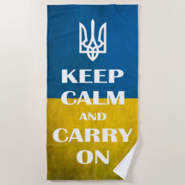 ウイ保ランのエンブレムトライデント ビーチタオル