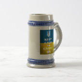ウイ保ランのエンブレムトライデント ビールジョッキ (正面右)