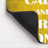 ウイ保ランのエンブレムトリデントに落ち着いて マウスパッド (コーナー)