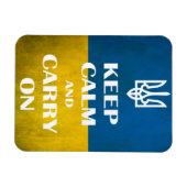 ウイ保ランのエンブレムトリデントに落ち着いて マグネット (横)