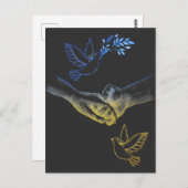 ウイ祈クラウナでは、手を持つ現実的なカップル2 ポストカード (正面/裏面)