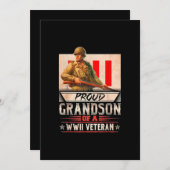 ウイ誇りを持ったイ退役軍人の孫 招待状 (正面/裏面)