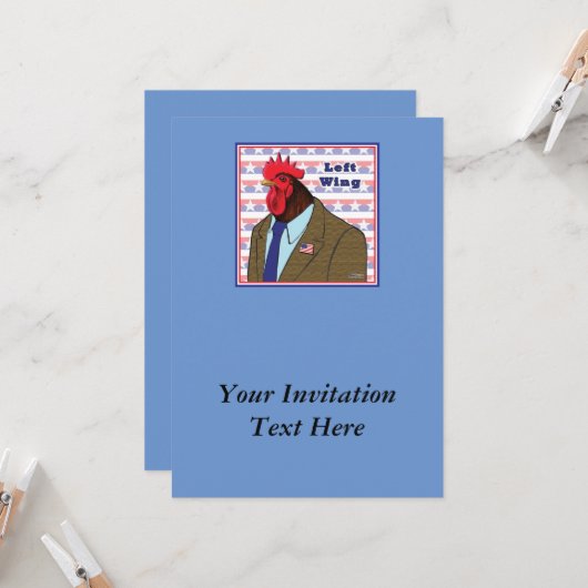 ウイ離れングロスター 招待状 (正面/裏面インサイチュ)