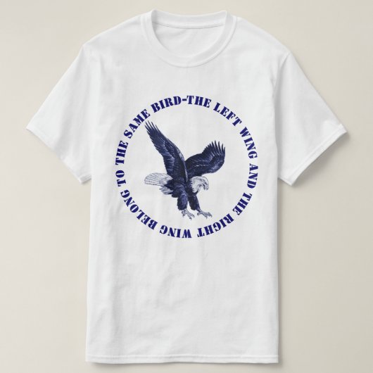 ウイ離れング右WIng Tシャツ (デザイン正面)