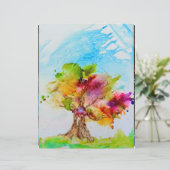 ウイ鮮やかン吹ファンタジーツリースクラップブック紙 (スタンド正面)