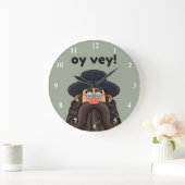 ウイ・ヴィー!RABBIがおもしろい一時化 ラージ壁時計 (ホーム)