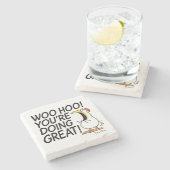 ウゥーッ!あなたは素晴らし!サンドラ・ボイントン ストーンコースター (横)