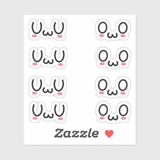 ウウとウウカスタムのカットのビニール シール (シート)