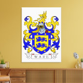 ウェアコート・オブ・アームズI キャンバスプリント (インサイチュ (リビング))