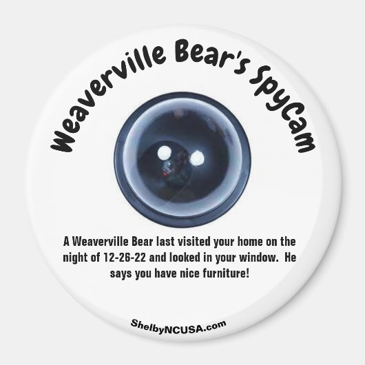 ウェアラビールベアのスパイカム磁石 マグネット (正面)