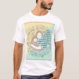 ウェアラブルな暖かさ:母抱擁Doodle Tee Tシャツ