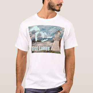 ウェアラブルアート グレートレイクス灯台 Tシャツ