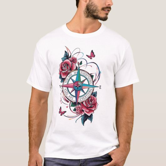 ウェアラブルラブ:究極のカップルのティー Tシャツ (正面)