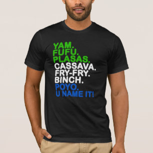 ウェイアウトアーツフリータウンシエラレオネアフリカフード Tシャツ