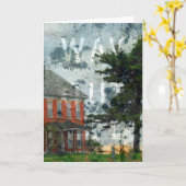 ウェイアウトザアウェイアウェイハウスホテルグランジすべての行事 カード (黄色い花)