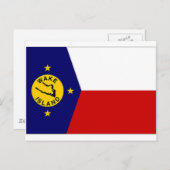 ウェイクアイランドの非公式フラグ ポストカード (正面/裏面)