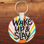 ウェイクアップとスリーキーチェーン キーホルダー (裏面)