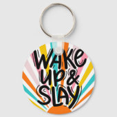 ウェイクアップとスリーキーチェーン キーホルダー (裏面)