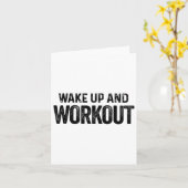 ウェイクアップとトレーニング-やる気を起こさせるフィットネスボディブイ カード (黄色い花)