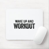 ウェイクアップとトレーニング-やる気を起こさせるフィットネスボディブイ マウスパッド (マウス)