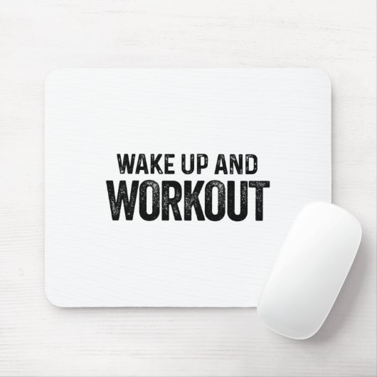 ウェイクアップとトレーニング-やる気を起こさせるフィットネスボディブイ マウスパッド (マウス)