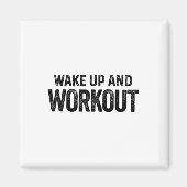 ウェイクアップとトレーニング-やる気を起こさせるフィットネスボディブイ マグネット (正面)