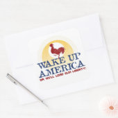 ウェイクアップアメリカのステッカー スクエアシール (封筒)