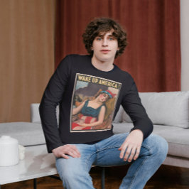 ウェイクアップアメリカメンズ Tシャツ