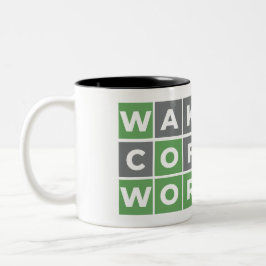 ウェイクアップコーヒーワードルオリジナル ツートーンマグカップ