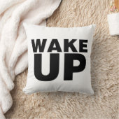 ウェイクアップブラック装飾用クッション クッション (ブランケット)