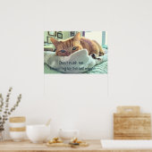 ウェイクアップ子猫 ポスター (キッチン)