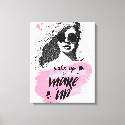 ウェイクアップ&メイクアップ キャンバスプリント (正面)