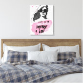 ウェイクアップ&メイクアップ キャンバスプリント (インサイチュ (寝室))
