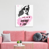 ウェイクアップ&メイクアップ キャンバスプリント (インサイチュ (リビング))