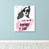 ウェイクアップ&メイクアップ キャンバスプリント (インサイチュ (ウッドフロア))