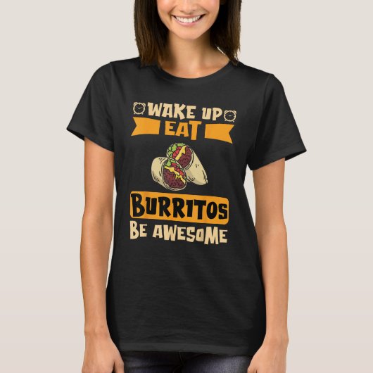 ウェイクアッ食べプ・ブリトス素晴らしベ Tシャツ (正面)