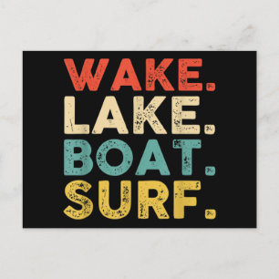 ウェイクサーフィンウェイクサーフウェイクサーフィンロープウェイクサーフ シーズンポストカード