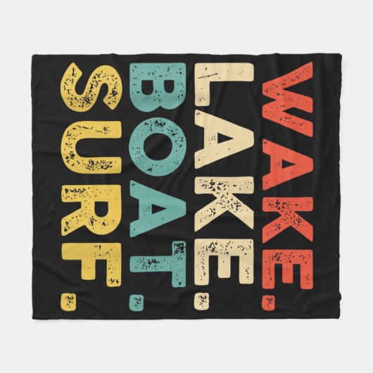 ウェイクサーフィンウェイクサーフウェイクサーフィンロープウェイクサーフ フリースブランケット (正面(横))