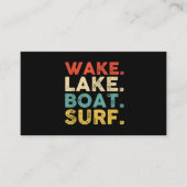 ウェイクサーフィンウェイクサーフウェイクサーフィンロープウェイクサーフ 名刺 (正面)
