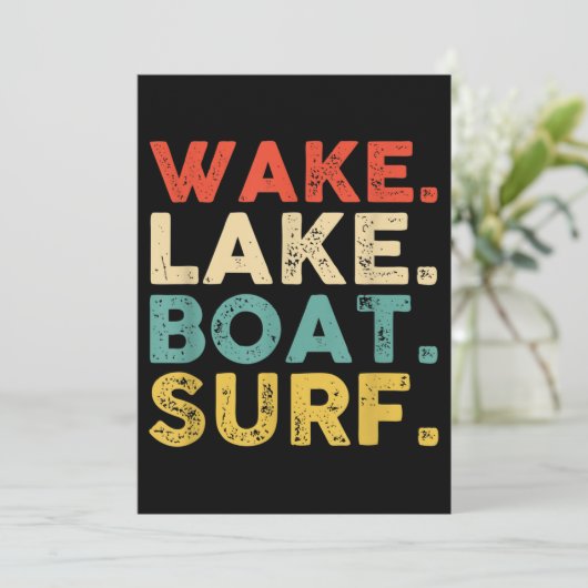 ウェイクサーフィンウェイクサーフウェイクサーフィンロープウェイクサーフ 招待状 (スタンド正面)