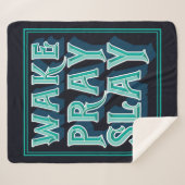 ウェイクスライ祈クリスチャン・デイリー・ミッション シェルパブランケット (正面(横))