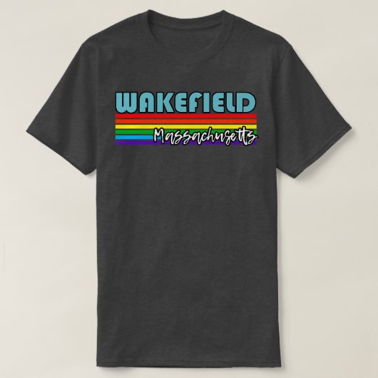 ウェイクフィールドマサチューセッツプライドウェイクフィールドLGBTギフト Tシャツ (デザイン正面)