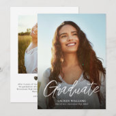 ウェイクフォレスト大学のロゴ 招待状 (正面/裏面)