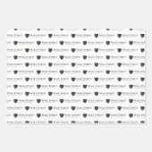 ウェイクフォレスト大学ワードマーク ラッピングペーパーシート (正面3)