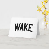 ウェイクフォレスト大学 |アーチをスリープ解除 カード (黄色い花)