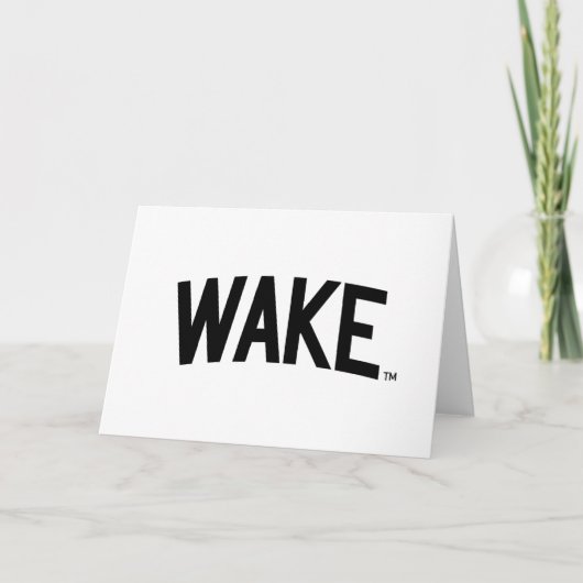ウェイクフォレスト大学 |アーチをスリープ解除 カード (正面)